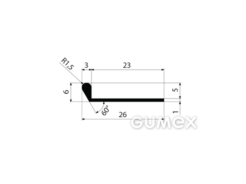 GUMMIPROFILE P-FORM - EPDM